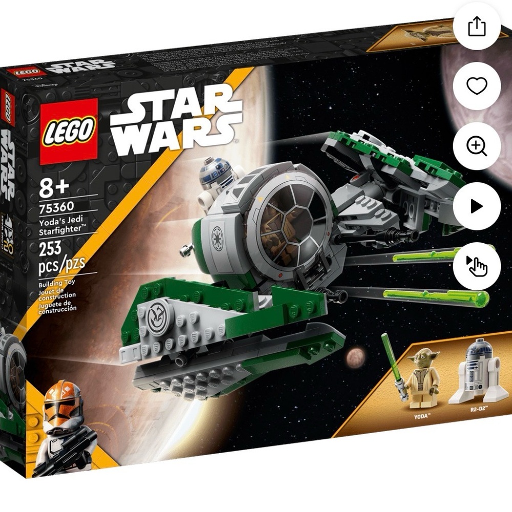 LEGO Star Wars Jedi Starfighter Set - Green and Gray